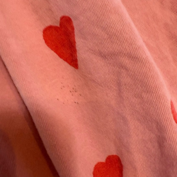 Tea collection girls striped pink heart dress size 10 - Picture 3 of 9